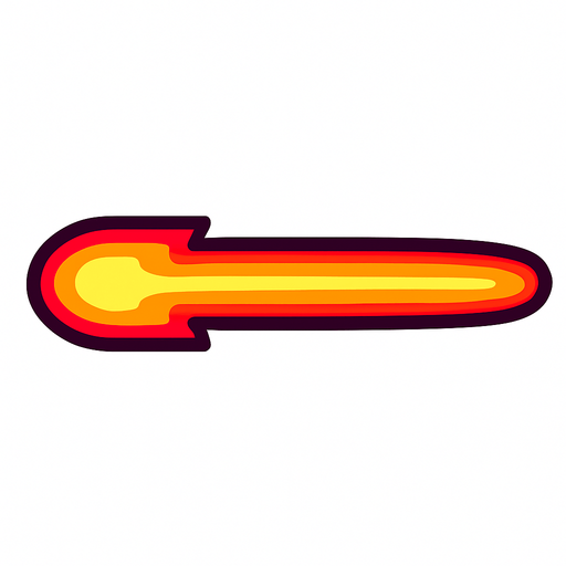 Lazer Işını Mermisi Düz
In-Game asset.  2d.  High contrast.  No shadows