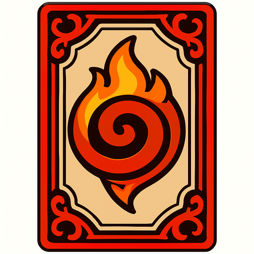 card back.
In-Game asset.  2d.  High contrast.  No shadows