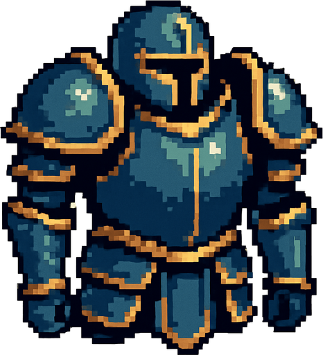 armor pixel art.
In-Game asset.  2d.  High contrast.  No shadows