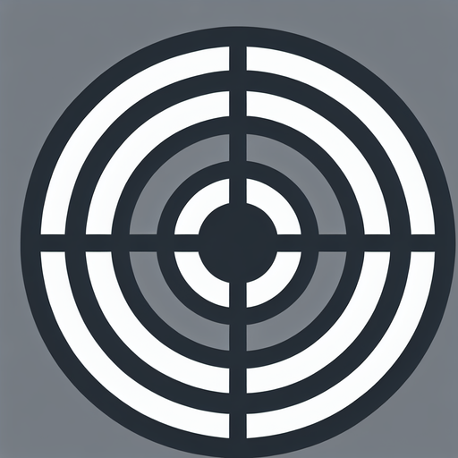 Simple circular click target, showing where the hero needs to walk to. Grayscale. No shadows
Single Game Texture. In-Game asset. 2d. Blank background. High contrast. No shadows.