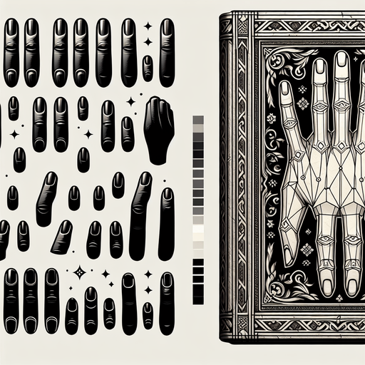 hand.
Single Game Texture. In-Game asset. 2d. Blank background. High contrast. No shadows.