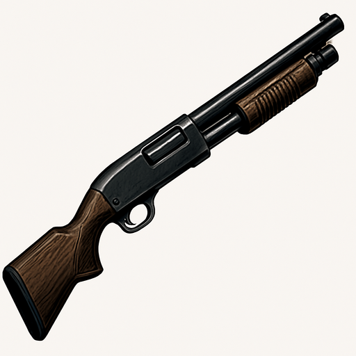 Escopeta realista.
In-Game asset.  2d.  High contrast.  No shadows