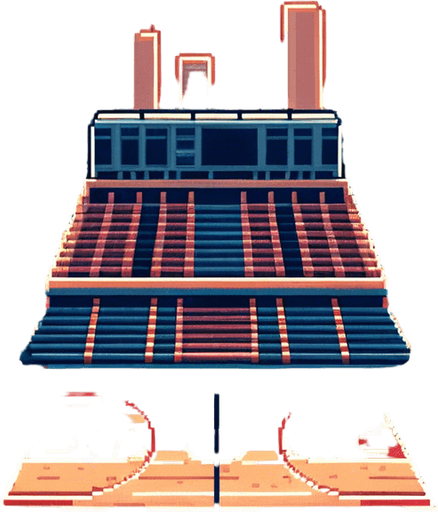 remove the highlighted basketball baskets, or make them low contrast.