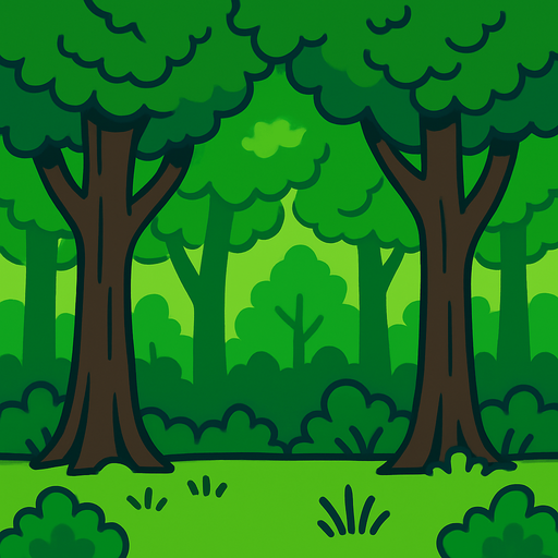 forestBackgroundtile.
In-Game asset.  2d.  High contrast.  No shadows