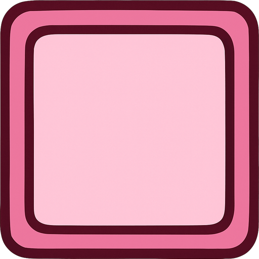 powder pink square.
In-Game asset.  2d.  High contrast.  No shadows
