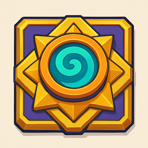 Crea la Torre Aura en un estilo 2D renderizado, limpio y cartoonish, con contornos claros y definidos, colores vibrantes con transiciones suaves, y sombreado que da volumen a sus superficies superiores.
La perspectiva debe ser VISTA CENITAL (totalmente desde arriba). Esto significa que la torre se verá como si estuviera siendo observada directamente desde arriba, con los detalles de su parte superior siendo prominentes.
Esta torre NO tiene un cañón direccional tradicional ni una base circular, su efecto es radial.
La torre debe tener un perfil bajo y la menor cantidad de relieve vertical posible para facilitar una rotación fluida en la animación, enfocándose en la parte superior de la estructura..
In-Game asset.  2d.  High contrast.  No shadows