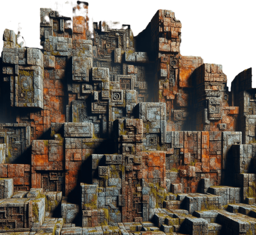 Les murs du labyrinthe sont massifs, faits de pierre vieillie et recouverts de lichens et de mousses qui ajoutent une touche d'humidité et d'abandon. Leur texture est rugueuse, avec des fissures profondes qui laissent deviner l’âge et l’histoire de ce lieu oublié.

    Couleur : La couleur des murs varie, mais elle est dominée par des tons sombres : gris foncé, marron, et parfois des touches d'ocre là où l'humidité a pris ses marques. Ils semblent presque absorbers la lumière de la torche du personnage, rendant l'atmosphère encore plus oppressante. De temps à autre, des éclats métalliques ou des traces de rouille peuvent se deviner sur les bords, suggérant des artefacts oubliés du passé.
 celui ci sera en brique rouge

Single Game Texture.  In-Game asset.  2d.  Blank background.  High contrast.  No shadows