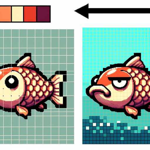 A carp which looks dumb.
Single Game Texture. In-Game asset. 2d. Blank background. High contrast. No shadows.