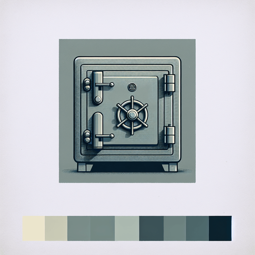 old safe png grey with four buttons on the side.
Single Game Texture. In-Game asset. 2d. Blank background. High contrast. No shadows.