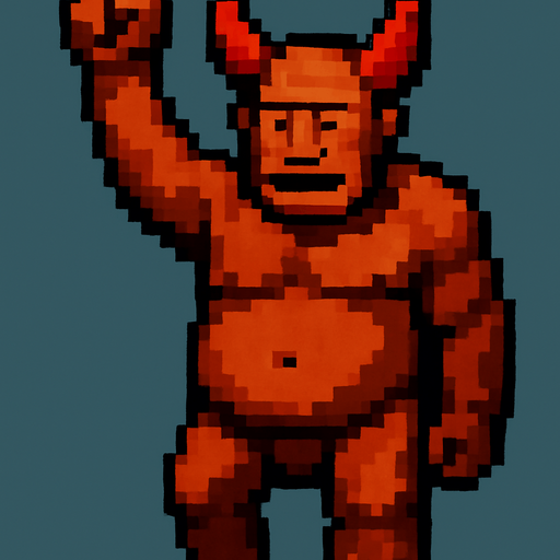 Arm is up in the air.