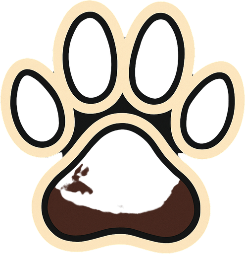 Huella de perro.
In-Game asset.  2d.  High contrast.  No shadows