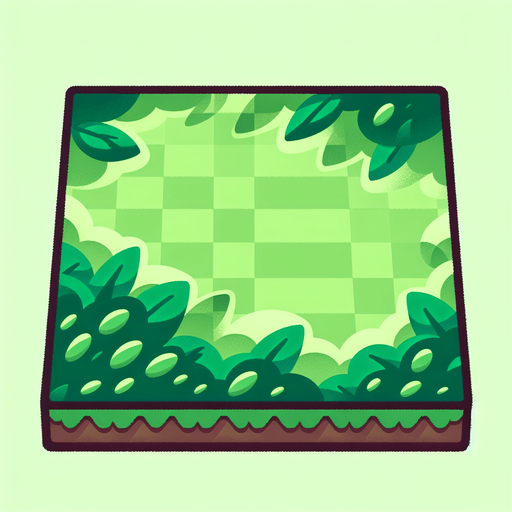 2d flat leaf green horizontal platform.
Single Game Texture. In-Game asset. 2d. Blank background. High contrast. No shadows.