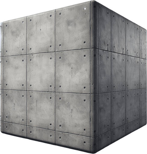 a concrete floor Single Game Texture. In-Game asset. 2d. Blank background. High contrast. No shadows.