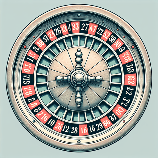 roulette wheel with only numbers.
Single Game Texture. In-Game asset. 2d. Blank background. High contrast. No shadows.