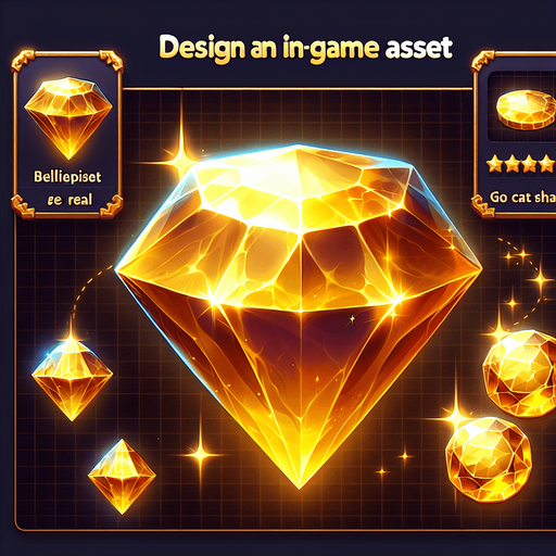 amazing gold stone.
Single Game Texture.  In-Game asset.  2d.  Blank background.  High contrast.  No shadows