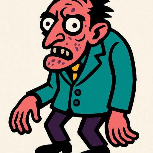 Homme bizzare.
In-Game asset.  2d.  High contrast.  No shadows