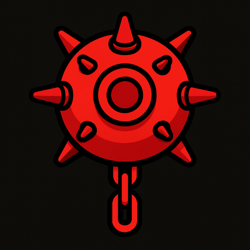 mayın.
In-Game asset.  2d.  High contrast.  No shadows