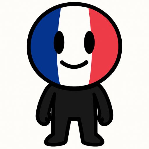 france flag ball head.
In-Game asset.  2d.  High contrast.  No shadows