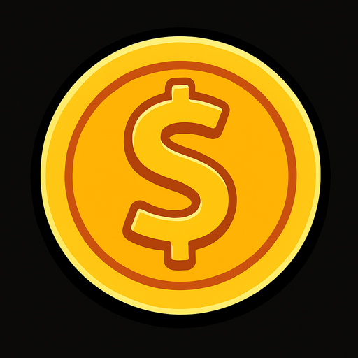 coin.
In-Game asset.  2d.  High contrast.  No shadows