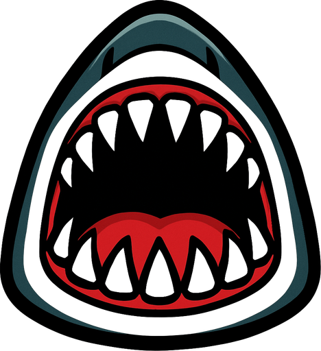 shark teeth.
In-Game asset.  2d.  High contrast.  No shadows