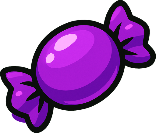 candy purple.
In-Game asset.  2d.  High contrast.  No shadows