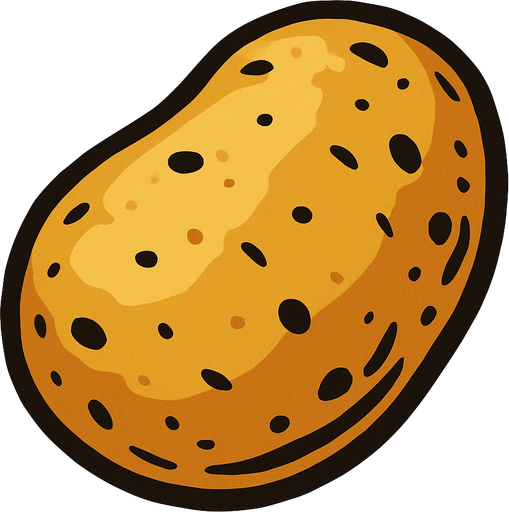 Patate.
In-Game asset.  2d.  High contrast.  No shadows