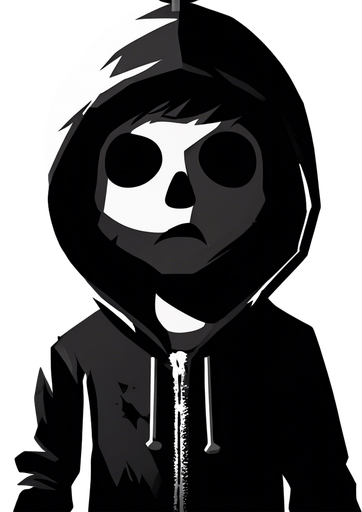 Zombie kid hit by a snowball