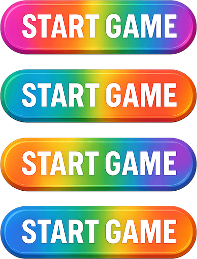 same buttons with rainbow colors