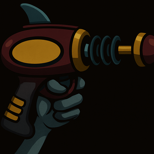 Darker colours held by a grey alien hand