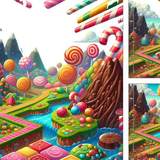 Candy land.
Single Game Texture. In-Game background.
