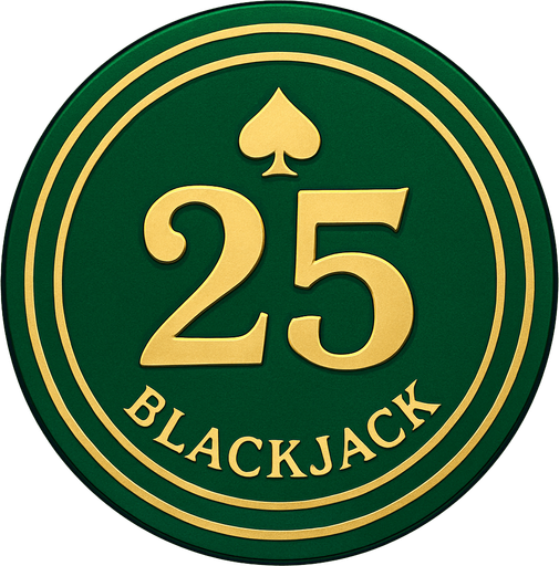 "Crea un asset para una ficha de casino de $25 para Blackjack.
Color Principal: Verde esmeralda brillante o un verde bosque profundo.
Borde/Detalles: Dos o tres franjas finas en un color que contraste, como blanco o dorado.
Valor: El número '25' grande y claro en el centro, en dorado o blanco, con una tipografía de casino.
Estilo: Lujoso, distintivo, coherente con 'La Tentación Dorada'.".
In-Game asset.  2d.  High contrast.  No shadows