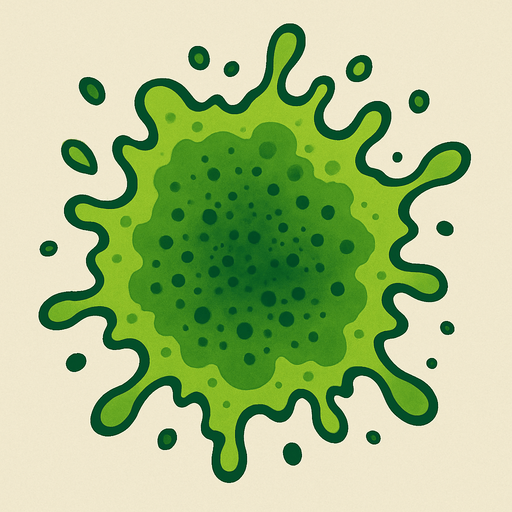 green mold stain 2d.
In-Game asset.  2d.  High contrast.  No shadows