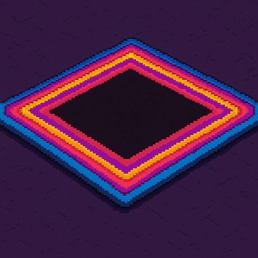 As que sea una alfombra, deja el centro vasio , pixelart