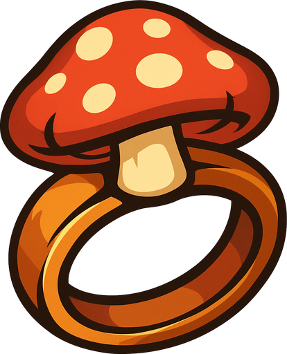 mushroomRing.
In-Game asset.  2d.  High contrast.  No shadows