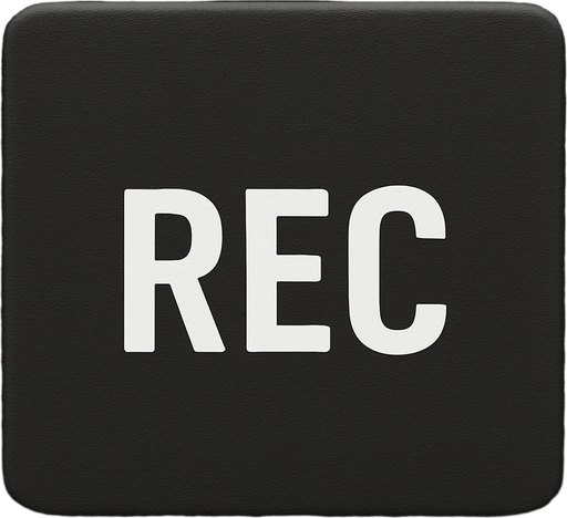 REPLACE ARROW WITH WHITE REC text