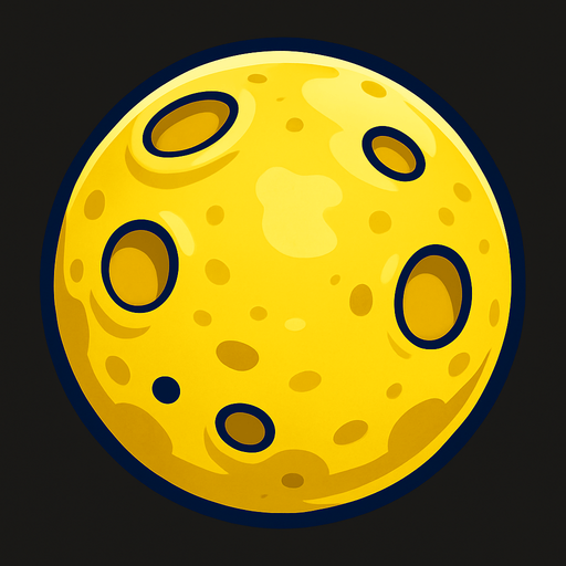 Moon.
In-Game asset.  2d.  High contrast.  No shadows