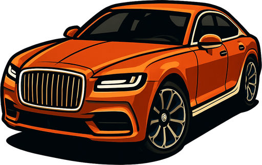 make a fancy car.
In-Game asset.  2d.  High contrast.  No shadows