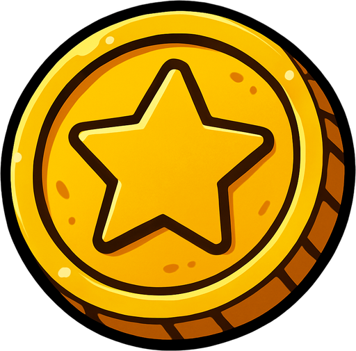 gold.
In-Game asset.  2d.  High contrast.  No shadows