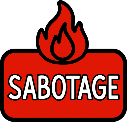 sabotageButton among us.
In-Game asset.  2d.  High contrast.  No shadows