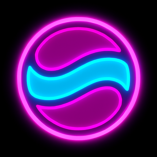 Neon ball.
In-Game asset.  2d.  High contrast.  No shadows