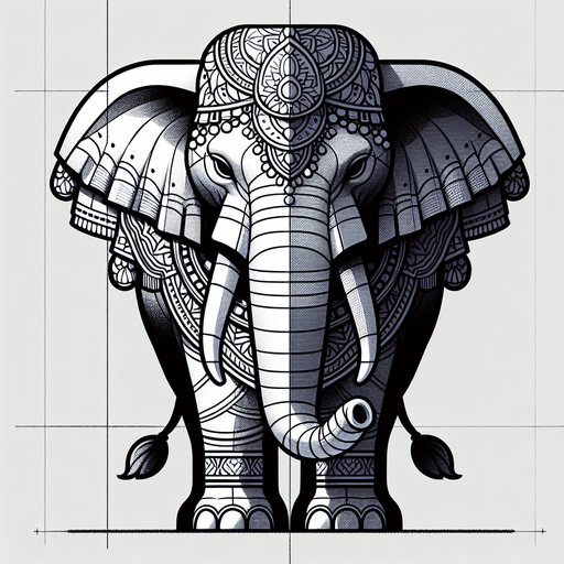 generate a elephant.
Single Game Texture.  In-Game asset.  2d.  Blank background.  High contrast.  No shadows