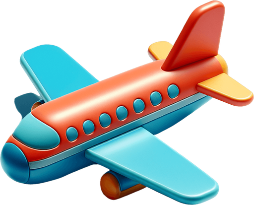 самолет игрушечный, вид сбоку..
Single Game Texture. In-Game asset. 2d. Blank background. High contrast. No shadows.