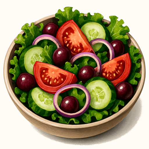 salad - Gerçekçi - Yazısız.
In-Game asset.  2d.  High contrast.  No shadows