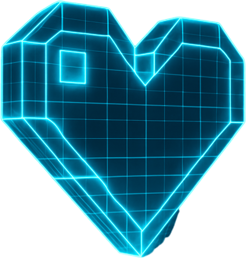 3d neon hologram cyberpunk projection grid