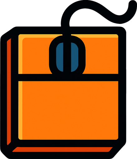 mause but square.
In-Game asset.  2d.  High contrast.  No shadows