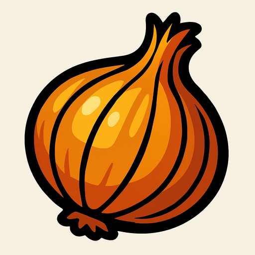 Onion.
In-Game asset.  2d.  High contrast.  No shadows