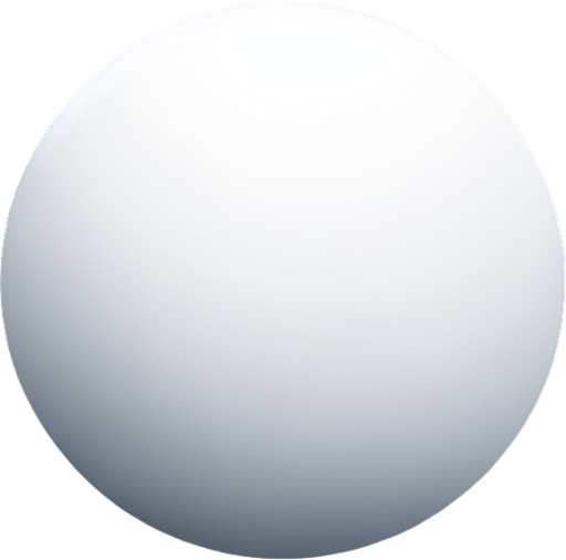 A filled in white circle..
Single Game Texture.  In-Game asset.  2d.  Blank background.  High contrast.  No shadows