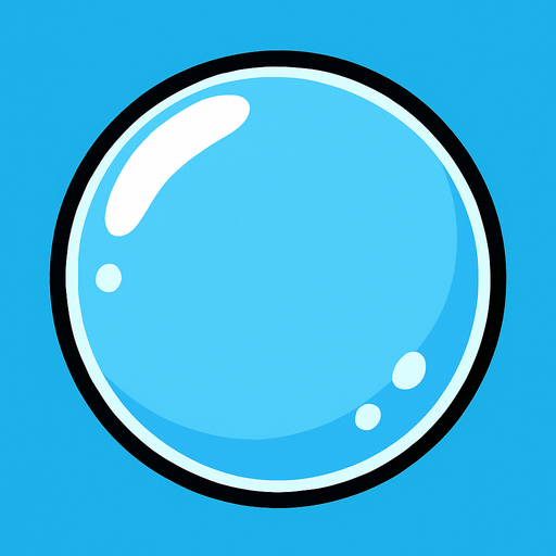 transparent bubble.
In-Game asset.  2d.  High contrast.  No shadows