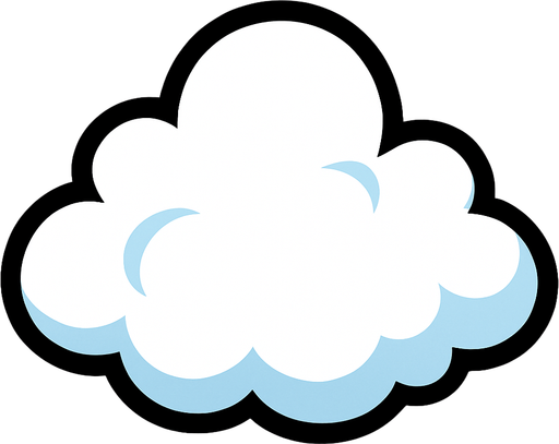 cloud.
In-Game asset.  2d.  High contrast.  No shadows