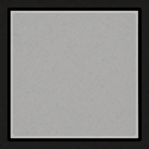 A light gray square with black borders. Realistic appearance and brightness
In-Game asset.  2d.  High contrast.  No shadows